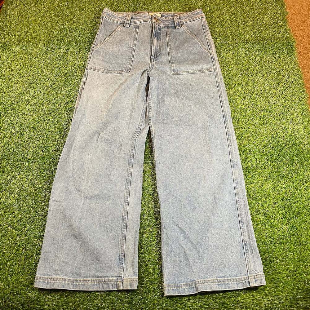 Roark Open Roads Open Minds Light Wash Denim Wide Leg Pants